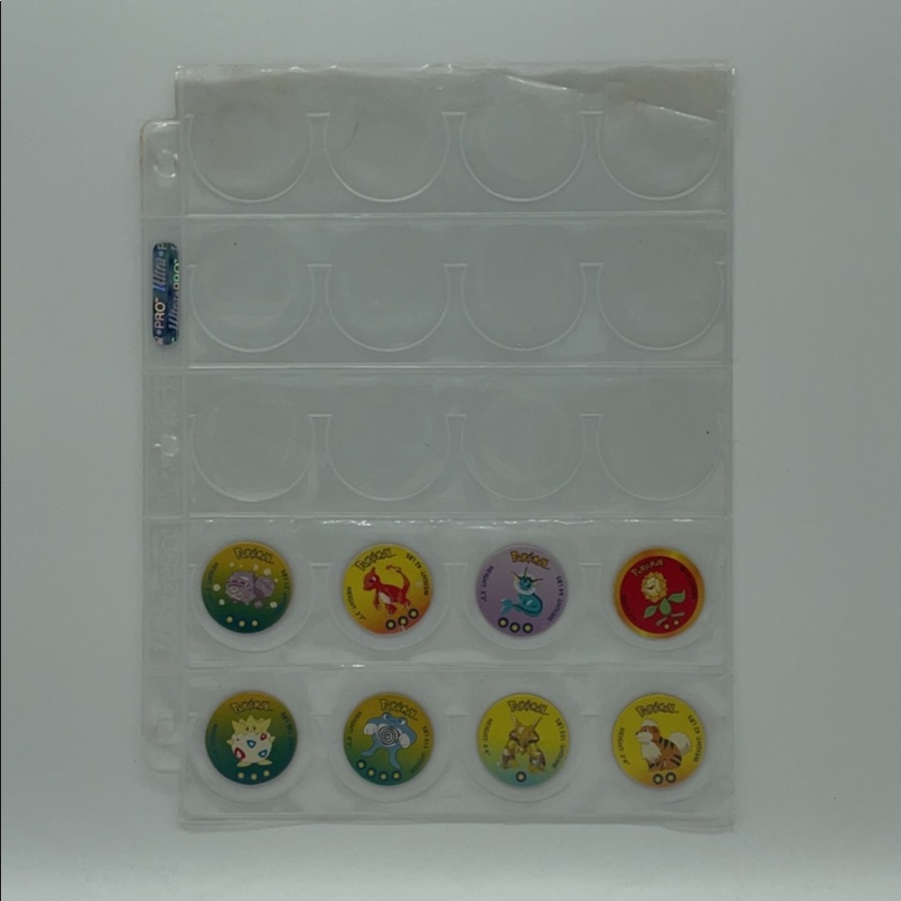 8CT. English Pokémon Tazo Collection Vintage